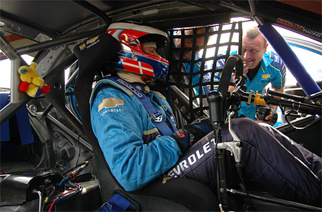 Michel Nykjær sikrede sig lørdag pole position forud for søndagens tredje afdeling af Danish Touringcar Championship ved Bilen Juniløbet på FDM Jyllandsringen